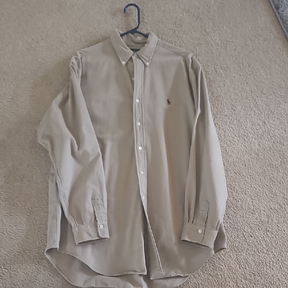 Men's Beige Polo Shirt